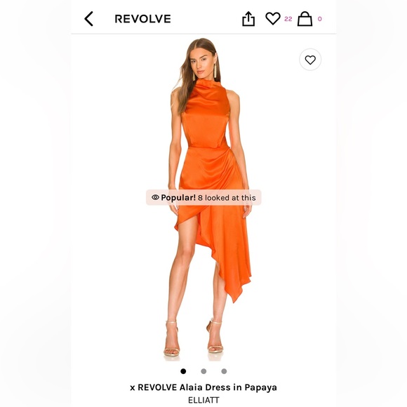 ELLIATT x Revolve Alaia Mini Dress (Papaya) - Picture 1 of 4